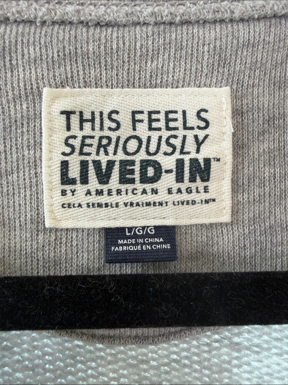 American Eagle Outfitters Gray Sweatshirt with Green PARIS Print - Picture 3 of 4